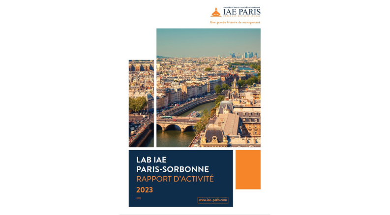 Couverture du bilan du LAB IAE Paris-Sorbonne 