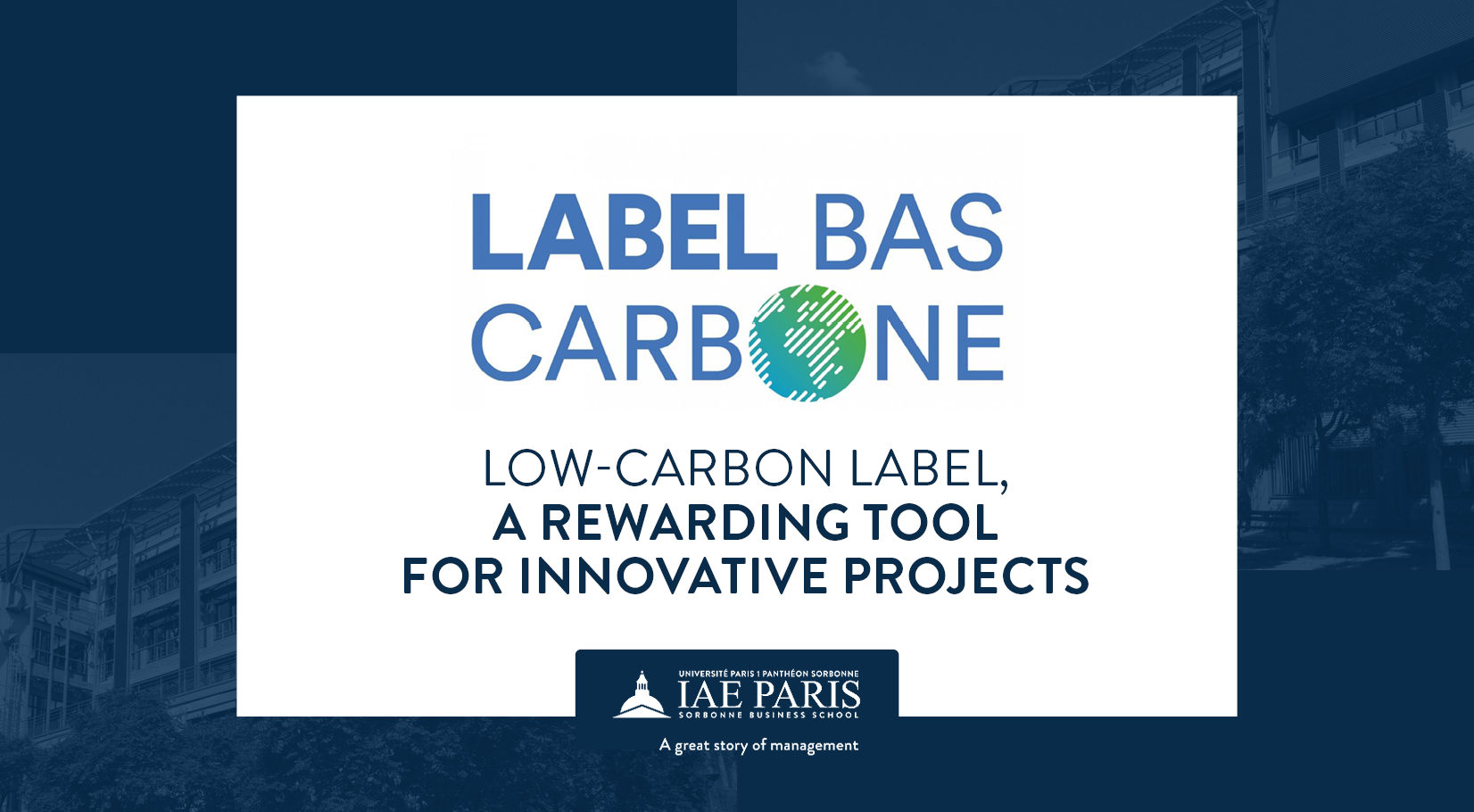 low carbon label