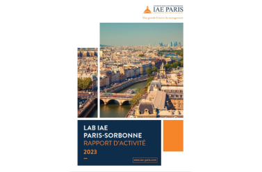 Couverture du bilan 2023 du Lab IAE Paris-Sorbonne
