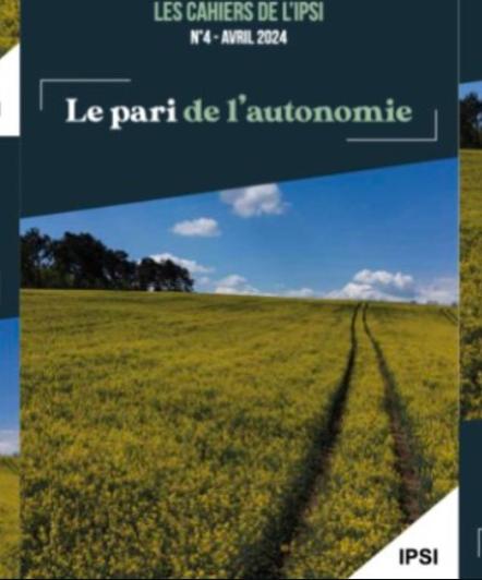 Le pari de l'autonomie : cahier de couverture avec des champs