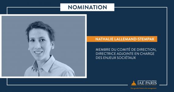 Nomination Nathalie LALLEMAND-STEMPAK